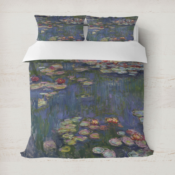 Custom Water Lilies by Claude Monet Duvet Cover