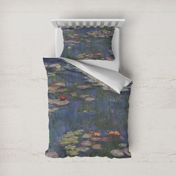Custom Water Lilies by Claude Monet Duvet Cover Set - Twin