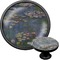 Water Lilies by Claude Monet Black Custom Cabinet Knob (Front and Side)