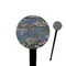 Water Lilies by Claude Monet Black Plastic 4" Food Pick - Round - Closeup