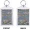 Water Lilies by Claude Monet Bling Keychain (Front + Back)