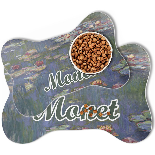 Water Lilies by Claude Monet Bone Shaped Dog Mats - MAIN