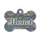 Water Lilies by Claude Monet Bone Shaped Dog Tag
