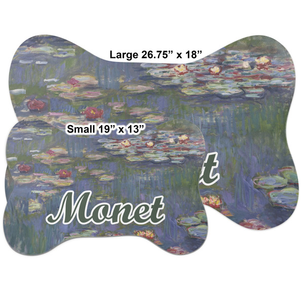 Water Lilies by Claude Monet Bone Shaped Mat Comparison