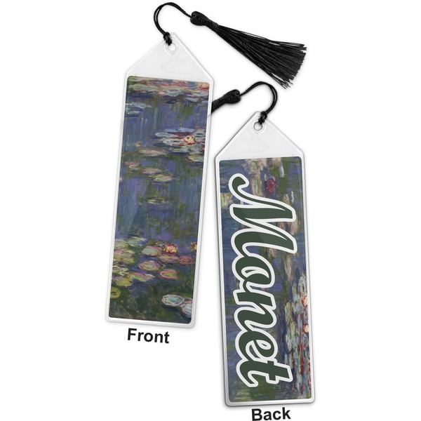 Water Lilies by Claude Monet Bookmark with tassel - Front and Back