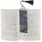Water Lilies by Claude Monet Bookmark with tassel - In book