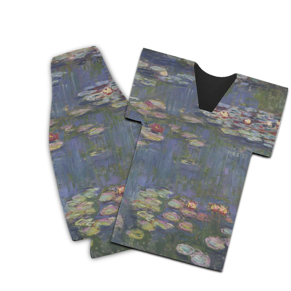 Custom Water Lilies by Claude Monet Bottle Cooler