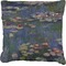 Water Lilies by Claude Monet Burlap Pillow 22"