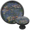 Water Lilies by Claude Monet Cabinet Knob - Black - Multi Angle