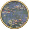 Water Lilies by Claude Monet Cabinet Knob - Gold - Front