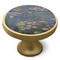 Water Lilies by Claude Monet Cabinet Knob - Gold - Side