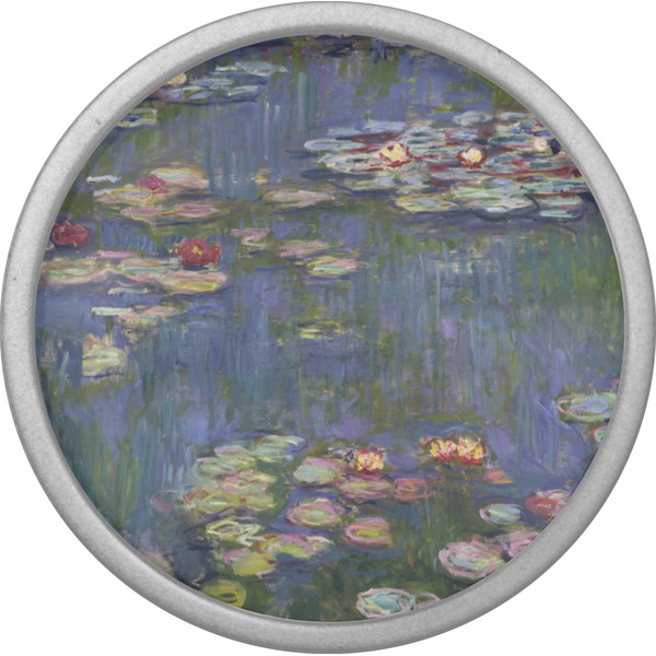 Water Lilies by Claude Monet Cabinet Knob - Nickel - Front
