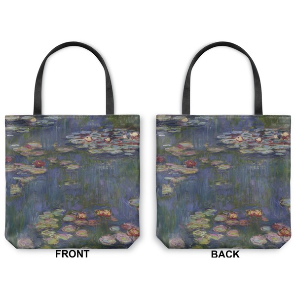 Water Lilies by Claude Monet Canvas Tote - Front and Back