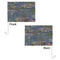 Water Lilies by Claude Monet Car Flag - 11" x 8" - Front & Back View