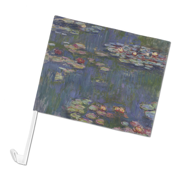 Custom Water Lilies by Claude Monet Car Flag - Large