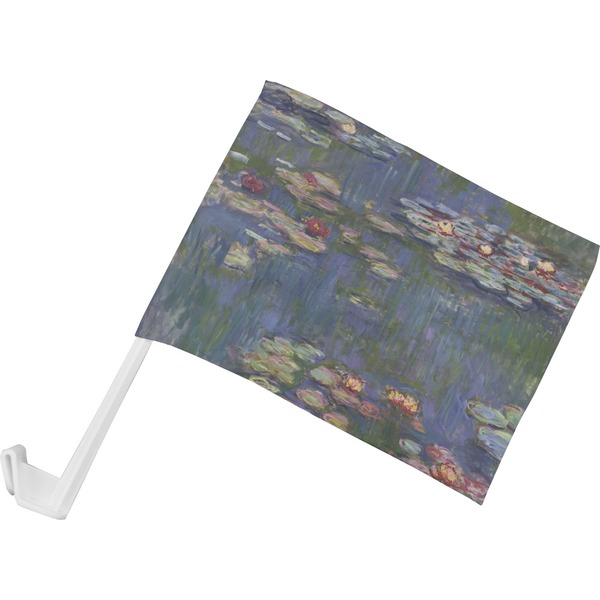 Custom Water Lilies by Claude Monet Car Flag - Small
