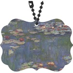 Water Lilies by Claude Monet Rear View Mirror Charm
