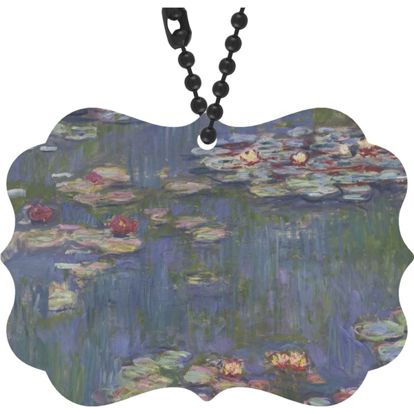 Custom Water Lilies by Claude Monet Rear View Mirror Decor