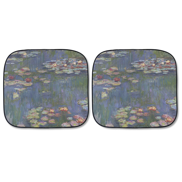 Water Lilies by Claude Monet Car Sun Shades - FRONT