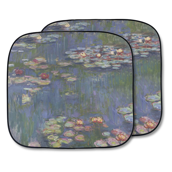 Custom Water Lilies by Claude Monet Car Sun Shade - Two Piece