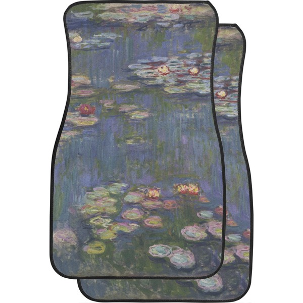 Custom Water Lilies by Claude Monet Car Floor Mats (Front Seat)