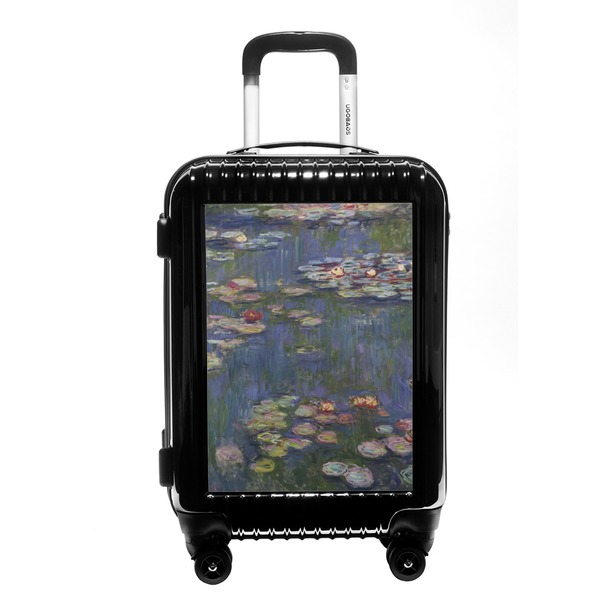 Custom Water Lilies by Claude Monet Carry On Hard Shell Suitcase