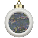 Water Lilies by Claude Monet Ceramic Ball Ornament