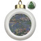 Water Lilies by Claude Monet Ceramic Christmas Ornament - Xmas Tree (Front View)