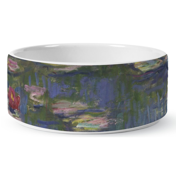 Water Lilies by Claude Monet Ceramic Dog Bowl - Medium - Front