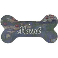 Water Lilies by Claude Monet Ceramic Dog Ornament - Front