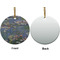 Water Lilies by Claude Monet Ceramic Flat Ornament - Circle Front & Back (APPROVAL)