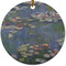 Water Lilies by Claude Monet Round Ceramic Ornament