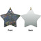 Water Lilies by Claude Monet Ceramic Flat Ornament - Star Front & Back (APPROVAL)