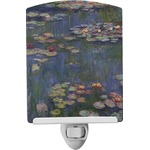 Water Lilies by Claude Monet Ceramic Night Light