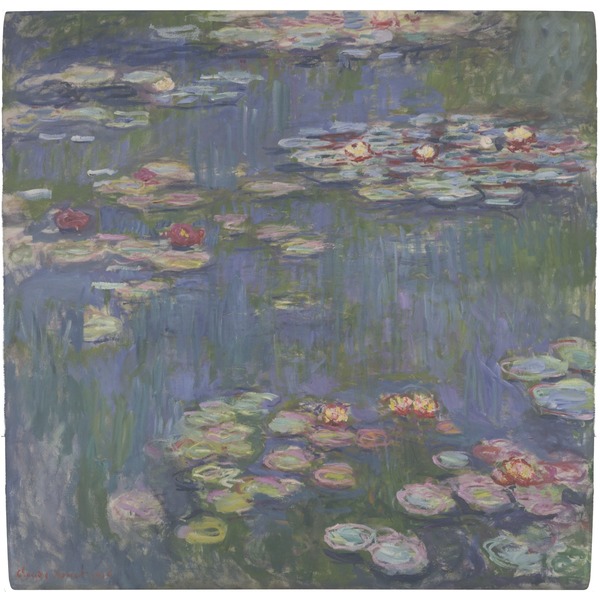 Custom Water Lilies by Claude Monet Ceramic Tile Hot Pad