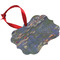 Water Lilies by Claude Monet Christmas Ornament (Angle View)