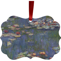 Water Lilies by Claude Monet Metal Frame Ornament - Double Sided