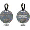 Water Lilies by Claude Monet Circle Luggage Tag (Front + Back)