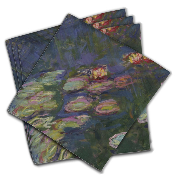 Custom Water Lilies by Claude Monet Cloth Napkins (Set of 4)