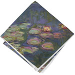 Water Lilies by Claude Monet Cloth Cocktail Napkin - Single