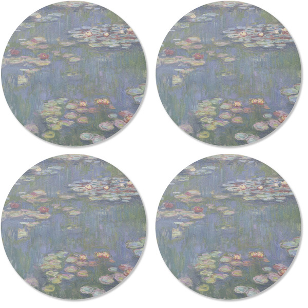 Water Lilies by Claude Monet Coaster Round Rubber Back - Apvl