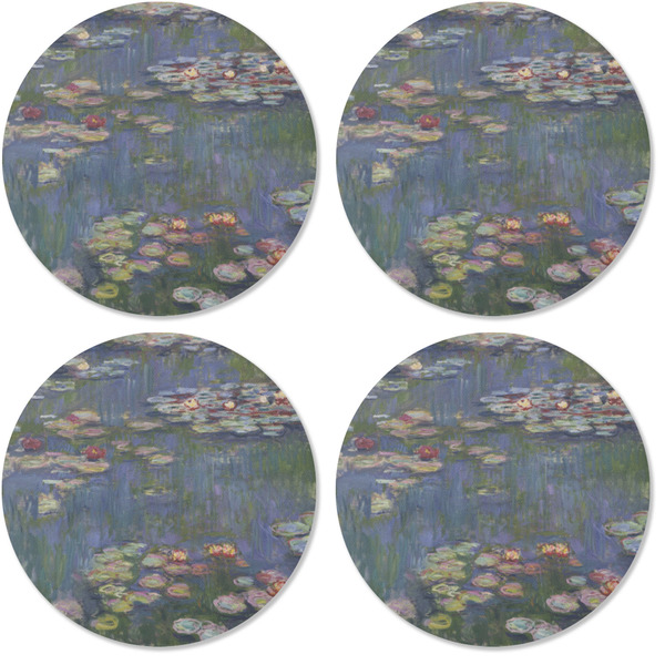 Water Lilies by Claude Monet Coaster Round Rubber Back - Apvl