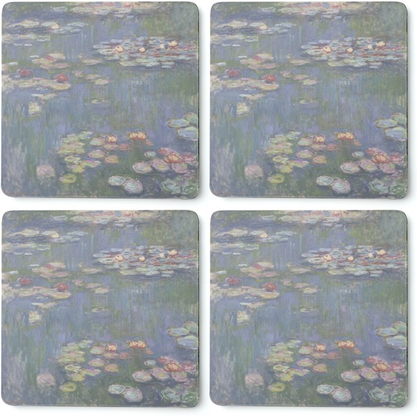 Water Lilies by Claude Monet Coaster Rubber Back - Apvl