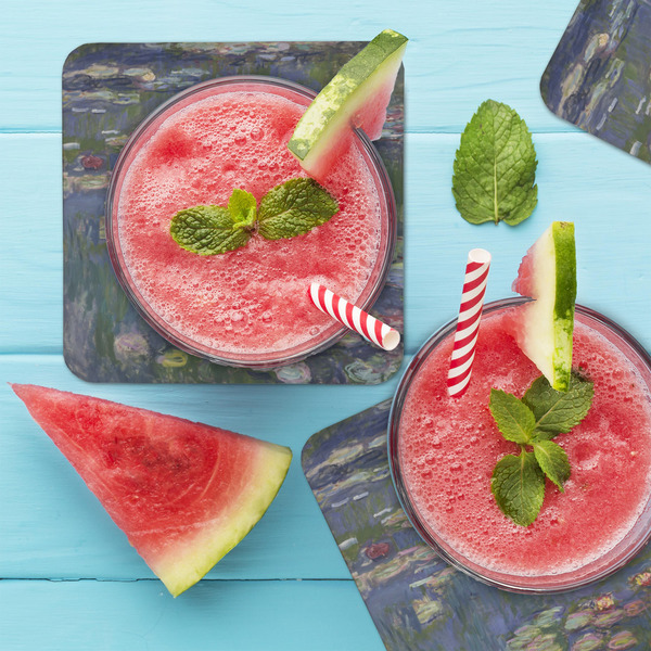 Water Lilies by Claude Monet Coaster Set - LIFESTYLE