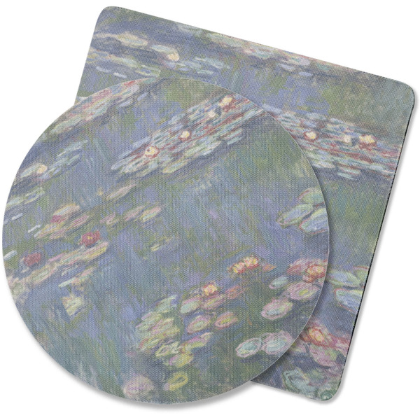 Custom Water Lilies by Claude Monet Rubber Backed Coaster