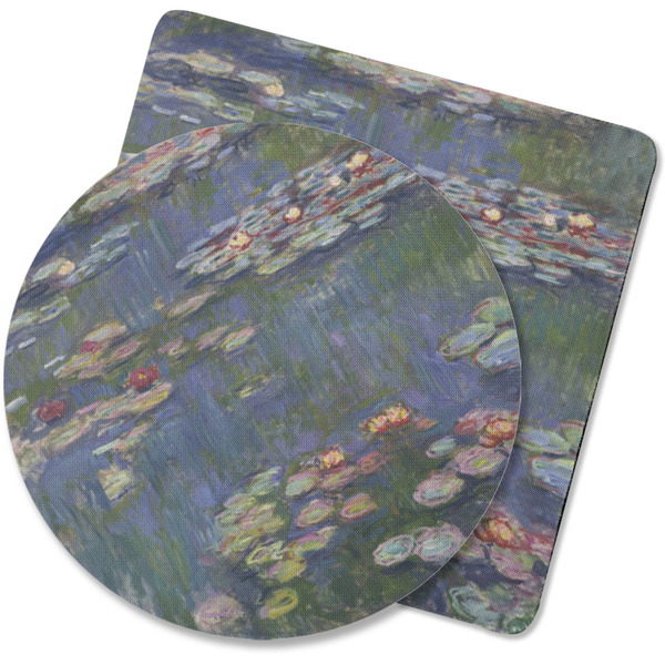 Custom Water Lilies by Claude Monet Rubber Backed Coaster
