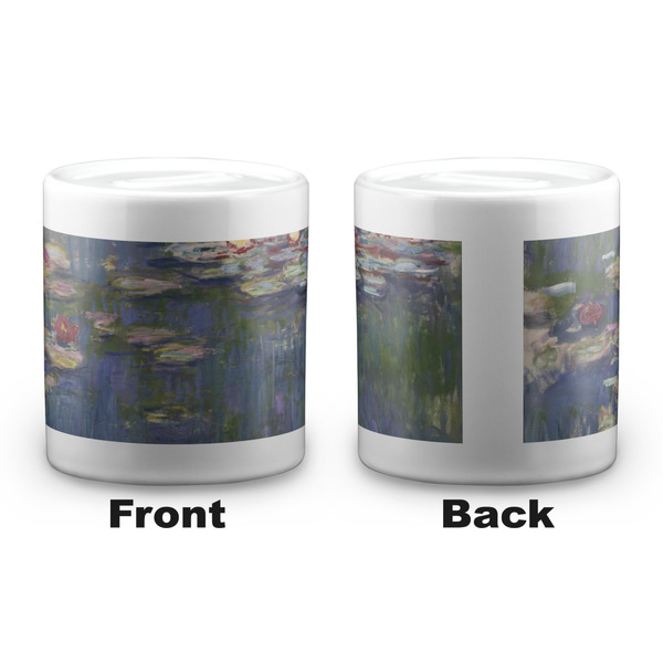 Water Lilies by Claude Monet Coin Bank - Apvl
