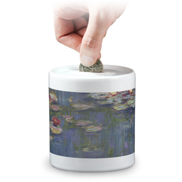 Custom Water Lilies by Claude Monet Coin Bank
