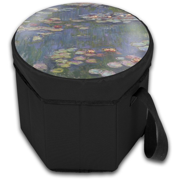 Water Lilies by Claude Monet Collapsible Personalized Cooler & Seat (Closed)