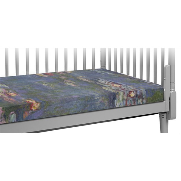 Custom Water Lilies by Claude Monet Crib Fitted Sheet
